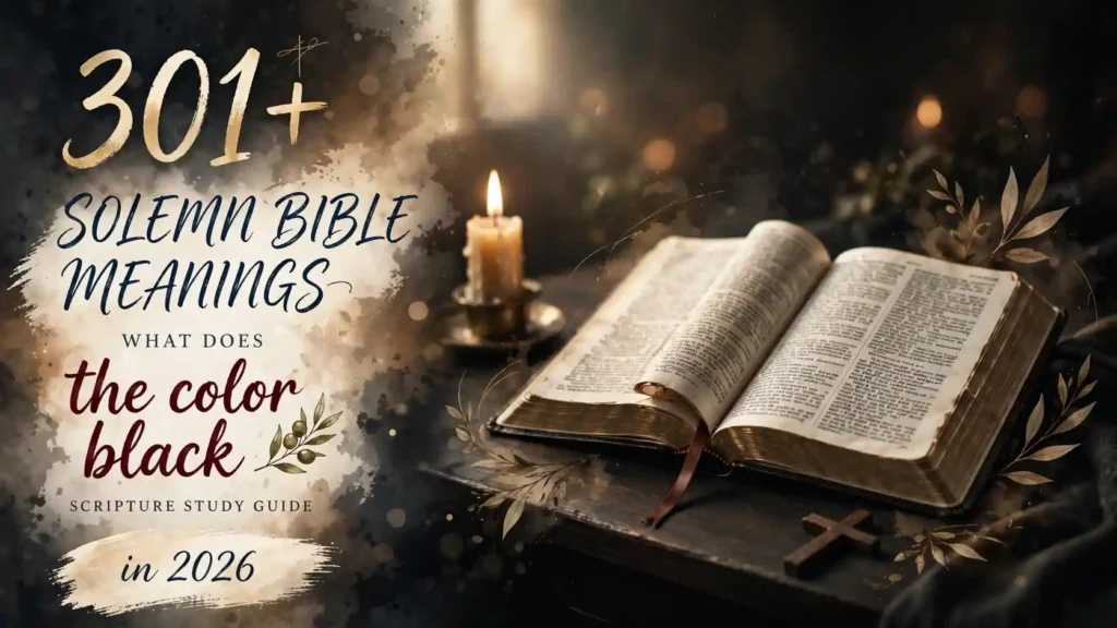 What Does The Color Black Mean In The Bible