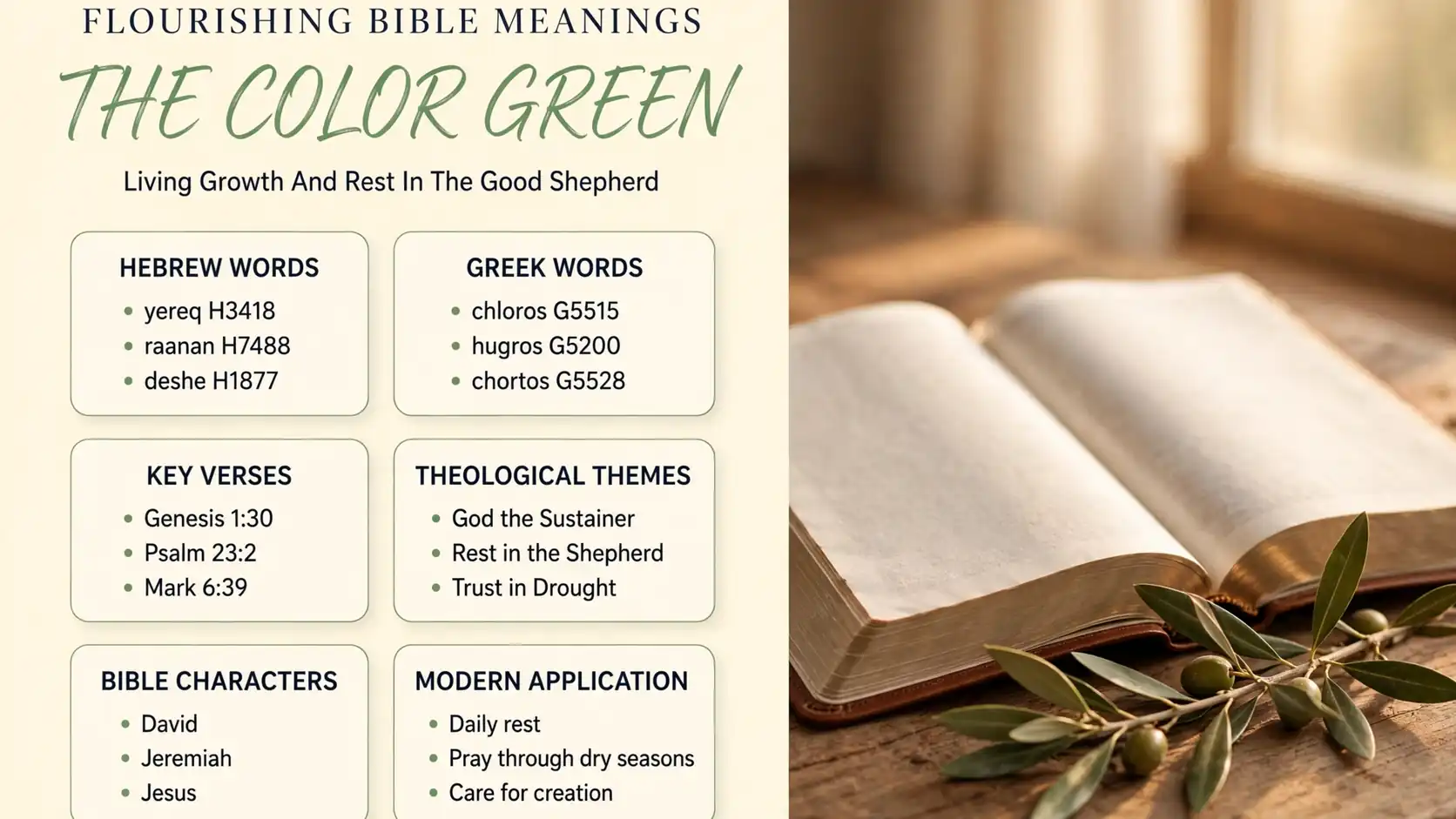 What Does The Color Green Mean In The Bible