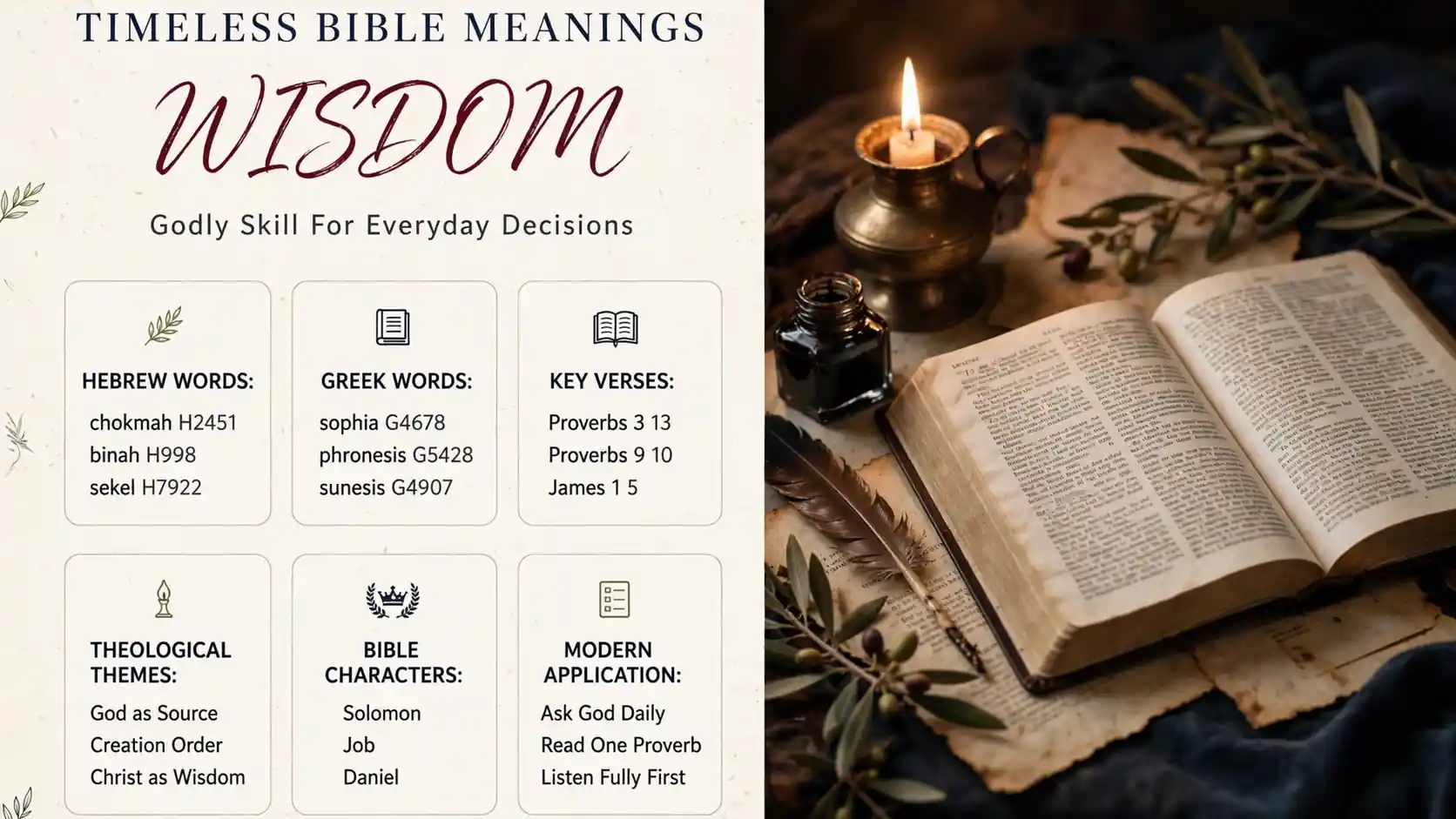 What Does Wisdom Mean In The Bible